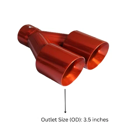 Dual Round Double Wall Slant Cut Tip Powered Coat Orange-ET-025OJ